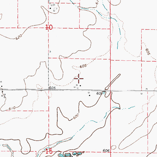 Topographic Map of Nettle Creek Landings, IL