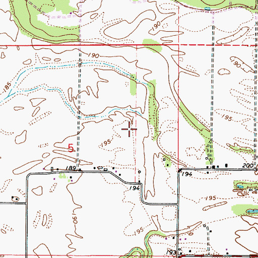 Topographic Map of Lambert Field, OR