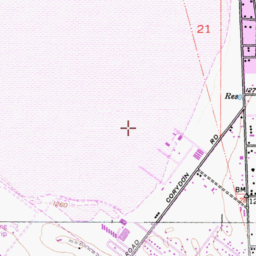 Topographic Map of Skylark Field, CA