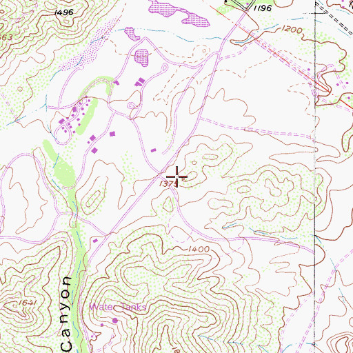 Topographic Map of Riverside County Bear Creek Forest Service Station, CA