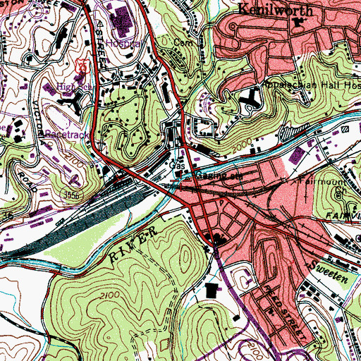 Topographic Map of Gibson Creek, NC