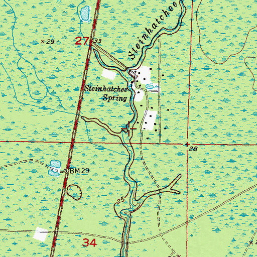 Topographic Map of Kettle Creek, FL