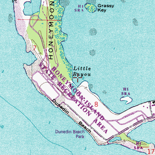 Topographic Map of Little Bayou, FL