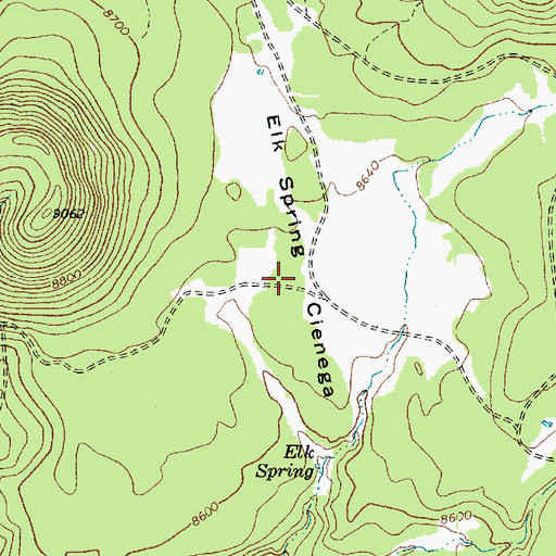 Topographic Map of Elk Spring Cienega, AZ