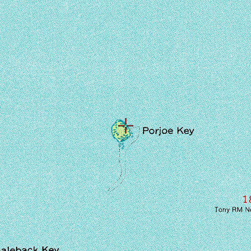 Topographic Map of Porjoe Key, FL