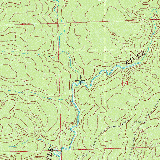 Topographic Map of Quincy Creek, FL