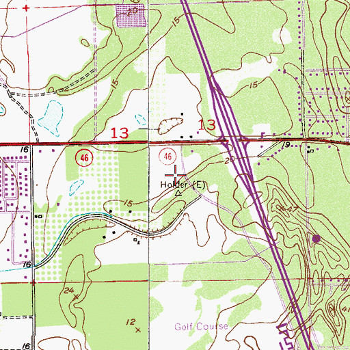 Topographic Map of Southway Plaza, FL