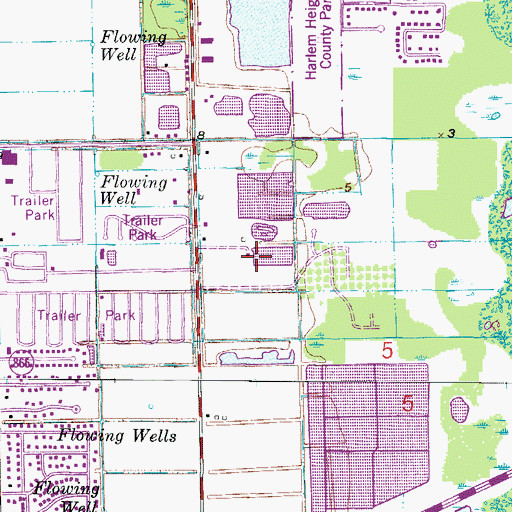 Topographic Map of Villas Plaza, FL