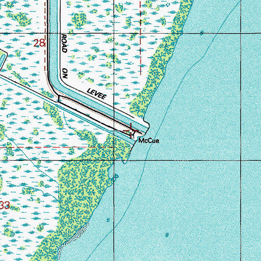 Topographic Map of Gold Key, FL