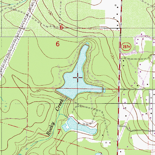 Topographic Map of Braden Ball Pond One, FL