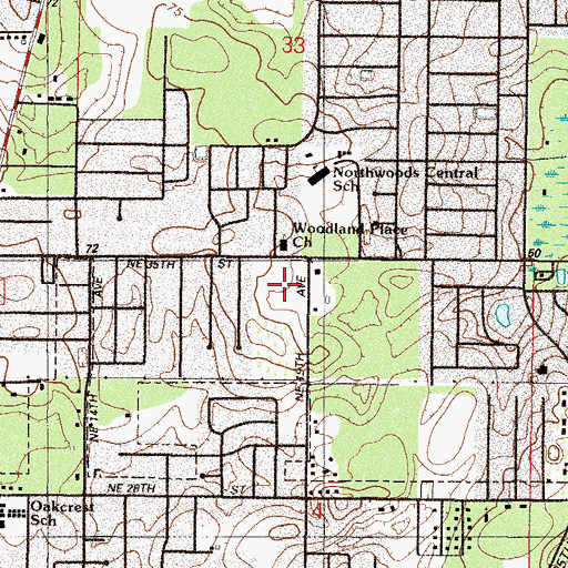 Topographic Map of Phoenix School, FL