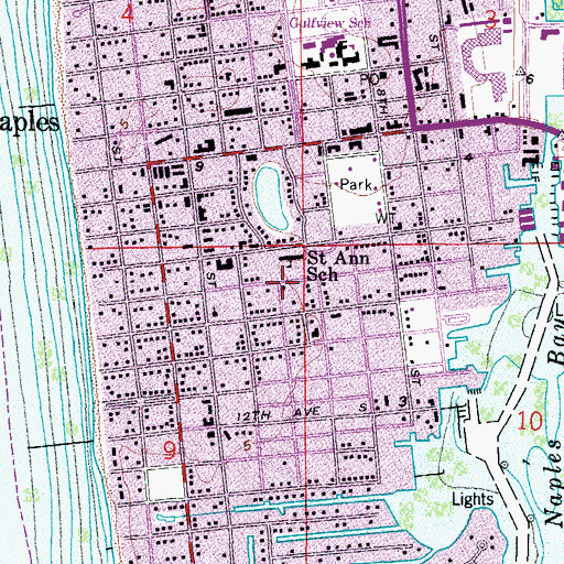 Topographic Map of Copeland Baptist Mission Parsonage, FL
