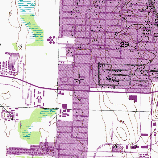 Topographic Map of Nativity Lutheran Early Childhood Center, FL