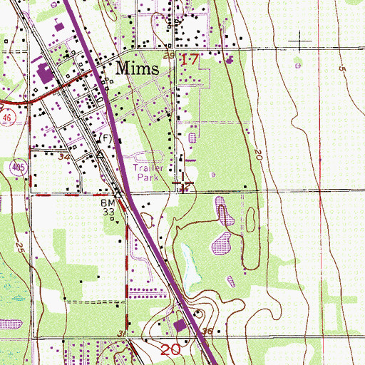 Topographic Map of Learning Tree School, FL