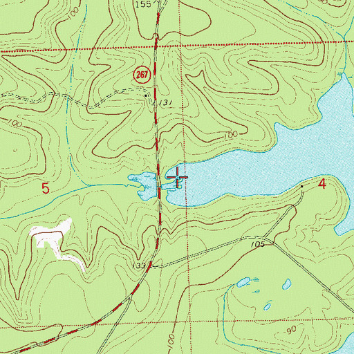 Topographic Map of Hammock Creek, FL