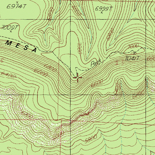 Topographic Map of Juniper Mesa, AZ