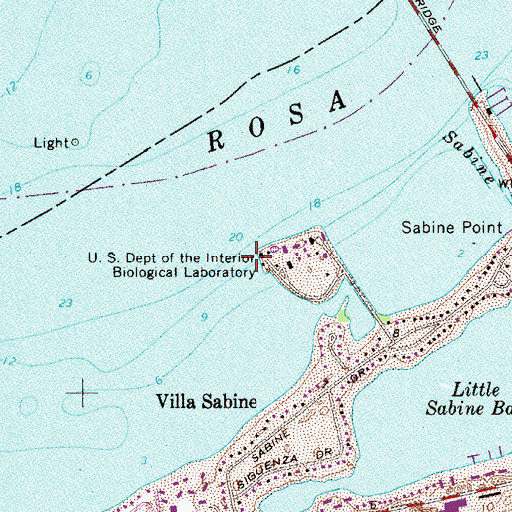 Topographic Map of United States Department of the Interior Biological Laboratory, FL
