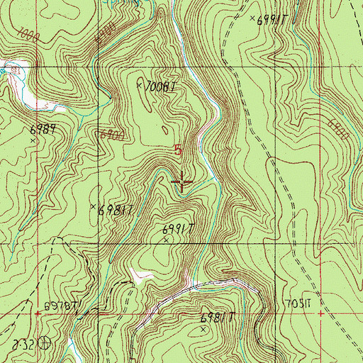 Topographic Map of Little Springs Canyon, AZ