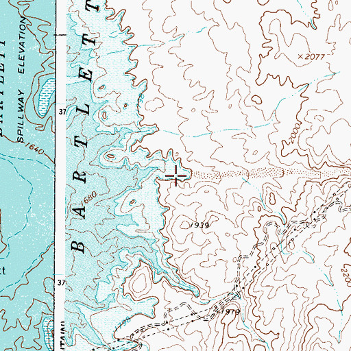 Topographic Map of Log Corral Wash, AZ