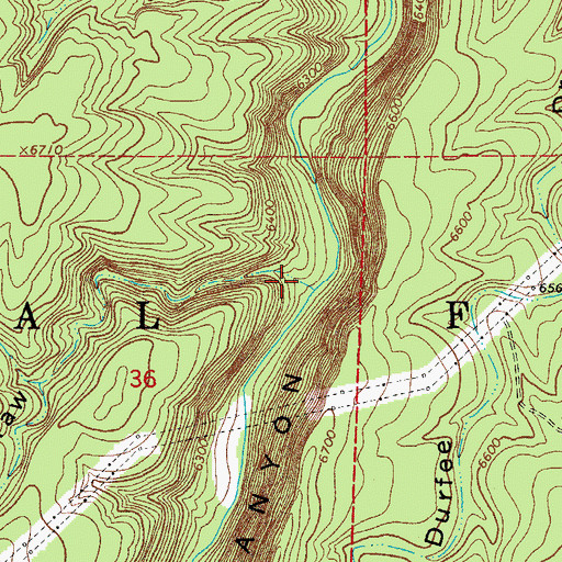 Topographic Map of Long Draw, AZ