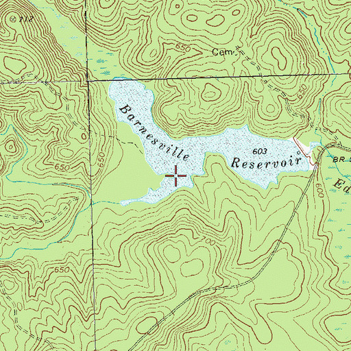 Topographic Map of Prairie Creek, GA