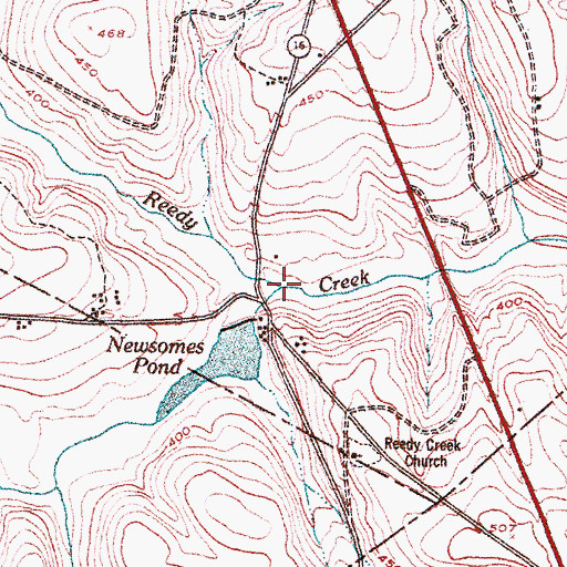 Topographic Map of Thomson Ford Branch, GA