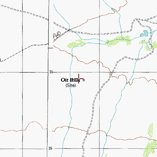 Topographic Map of Oit Ihuk, AZ