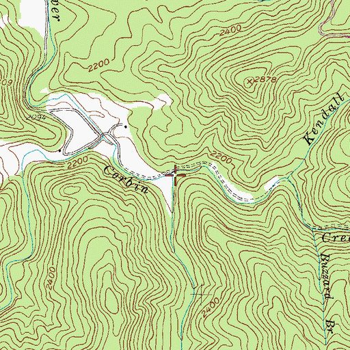 Topographic Map of Brier Creek, GA