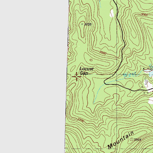 Topographic Map of Locust Gap, GA