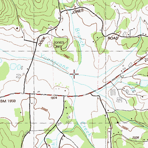 Topographic Map of Sawmill Branch, GA