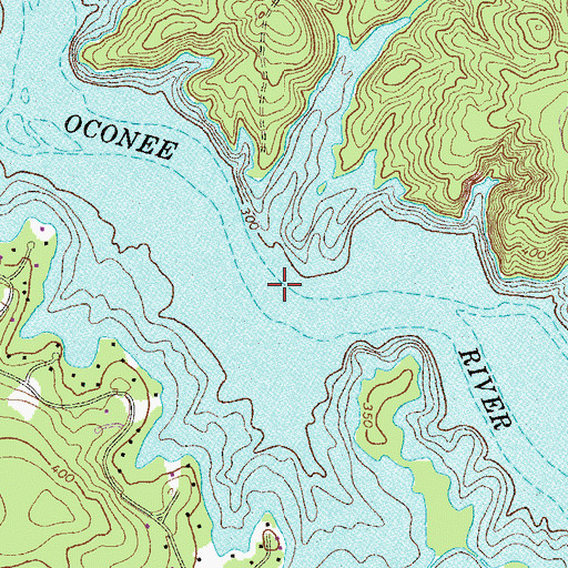 Topographic Map of Ferry Branch, GA