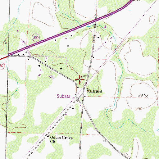 Topographic Map of Nancy Williams Church, GA