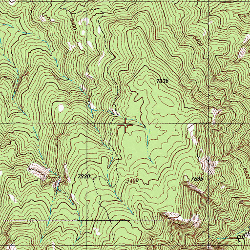 Topographic Map of Rincon Mountains, AZ
