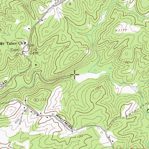 Topographic Map of Reservoir Number One, GA