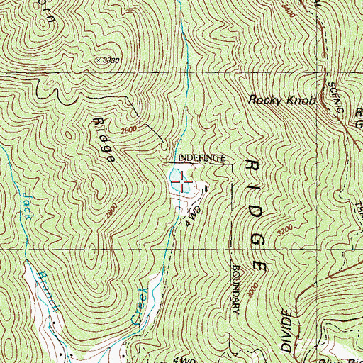 Topographic Map of Hightower Creek Watershed Number 13 Lake, GA