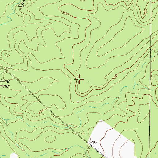 Topographic Map of Magruder Farms Lake, GA