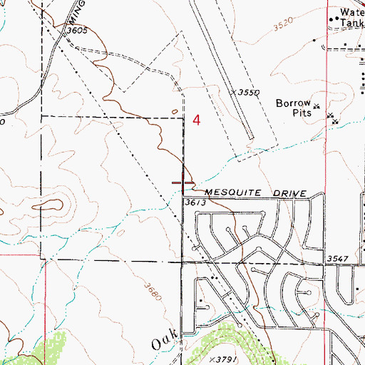 Topographic Map of Silver Spring Gulch, AZ