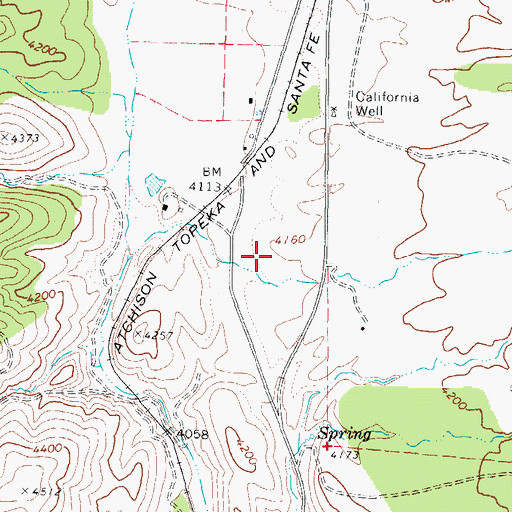 Topographic Map of Skull Valley, AZ