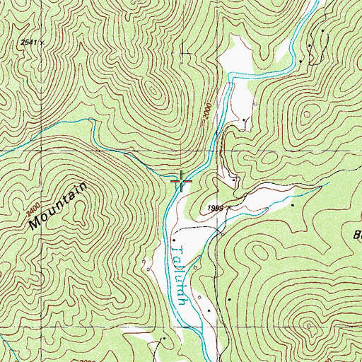 Topographic Map of Plumorchard Creek, GA