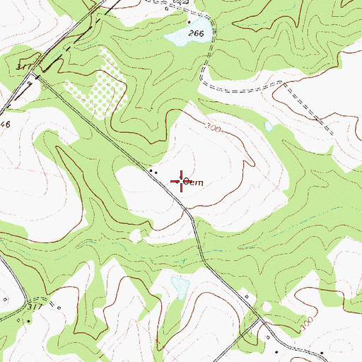 Topographic Map of Studstill Cemetery, GA