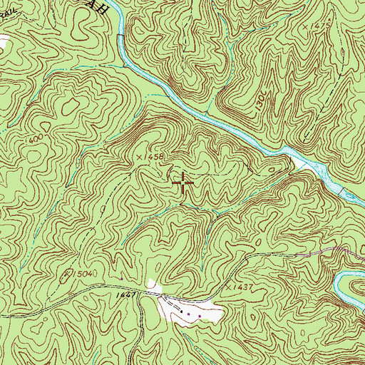 Topographic Map of Betz Mine, GA