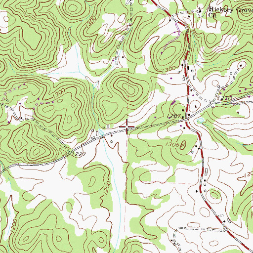 Topographic Map of Halfway (historical), GA