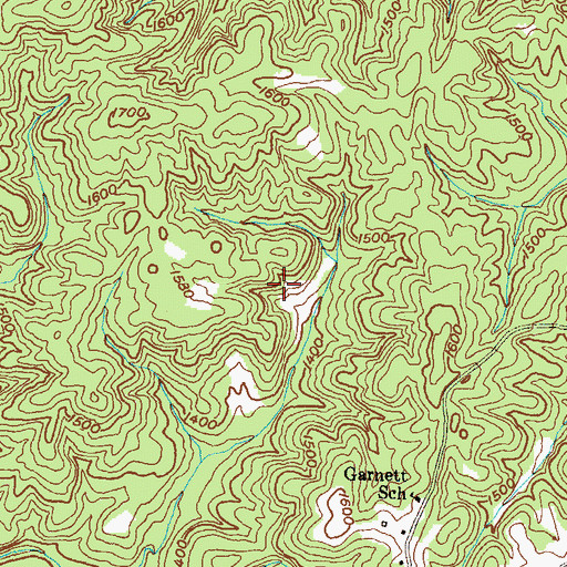 Topographic Map of Jumbo Mine, GA