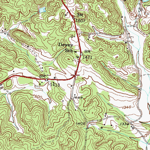 Topographic Map of Tube (historical), GA