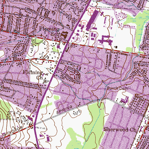 Topographic Map of Edenwood, GA