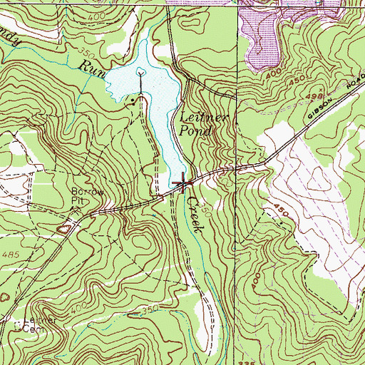 Topographic Map of Litner Mill (historical), GA