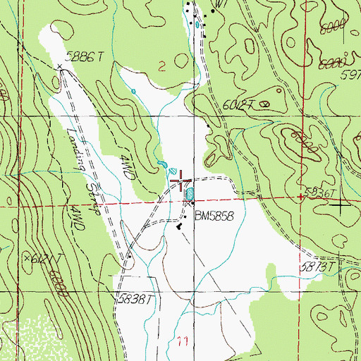 Topographic Map of Yolo Ranch, AZ