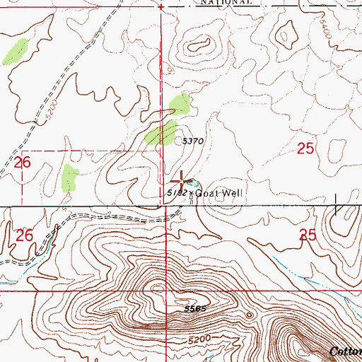 Topographic Map of Great Spring Tank, AZ