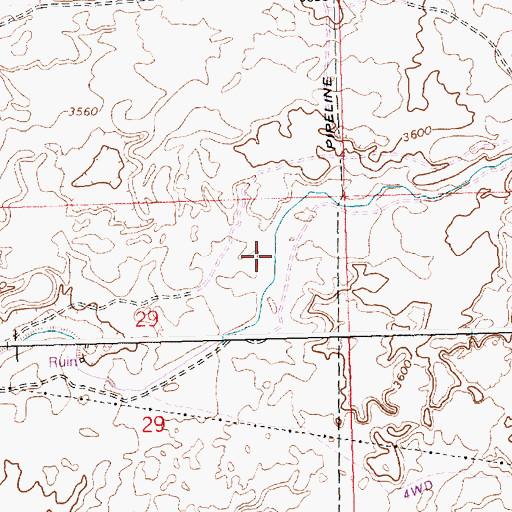 Topographic Map of Lateral X-4, ID
