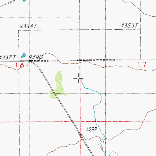 Topographic Map of Deer Creek, AZ